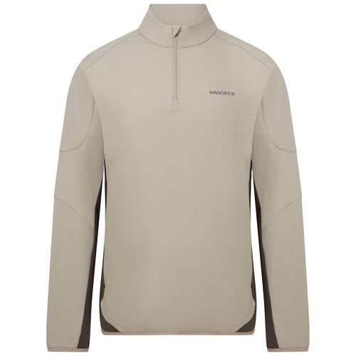 Quarter Zip Tech Mid Layer Greige - 2025