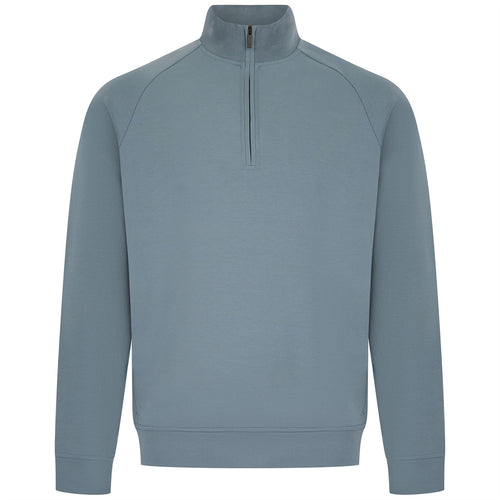 Premium Essentials Zip Neck Sweat Blue - SU24