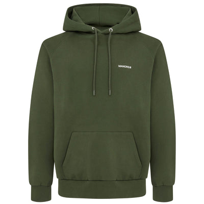 Organic Knitted Cotton Logo Hoodie Green - 2025